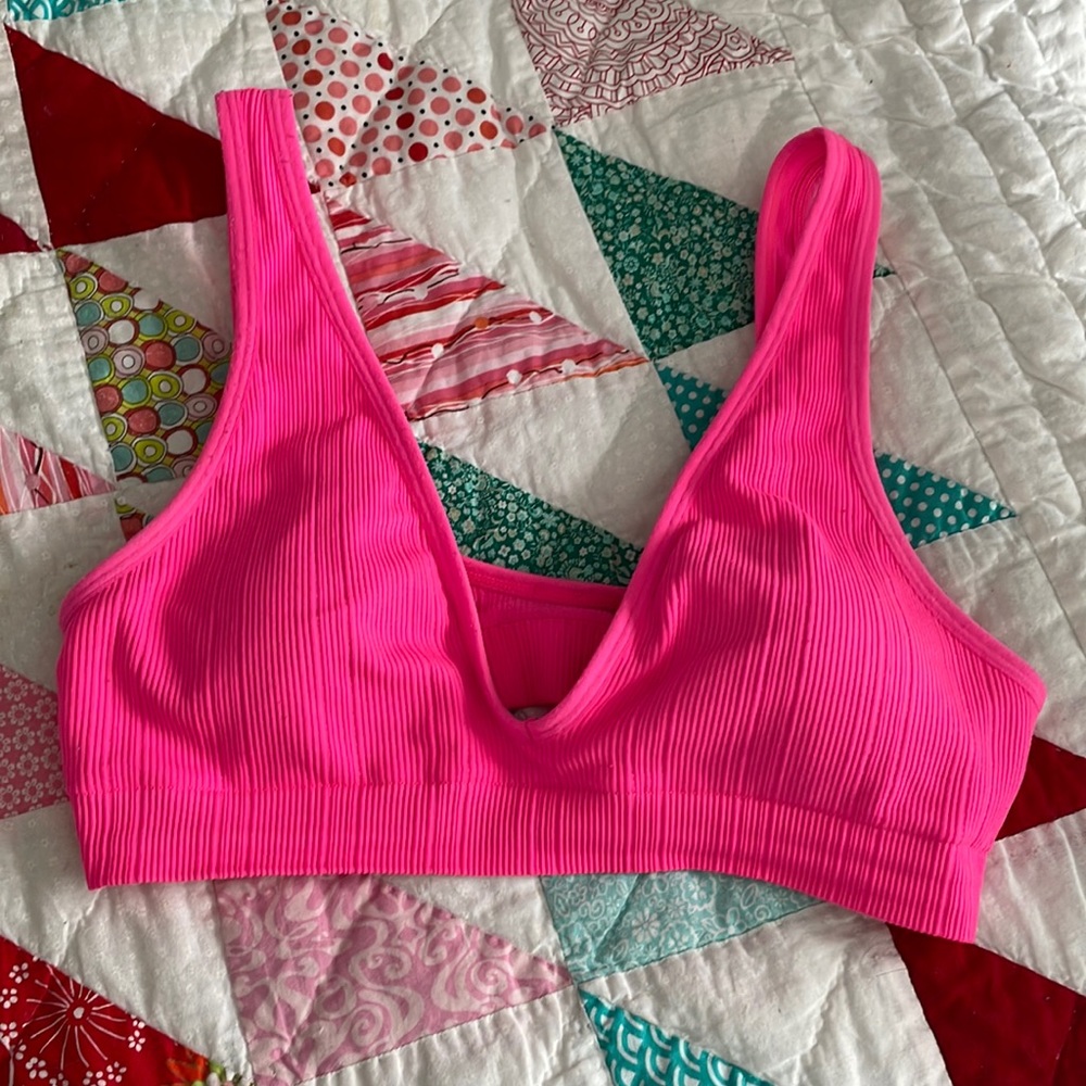 {Victoria Secret- PINK} Neon Pink Lightly Lined Bralette